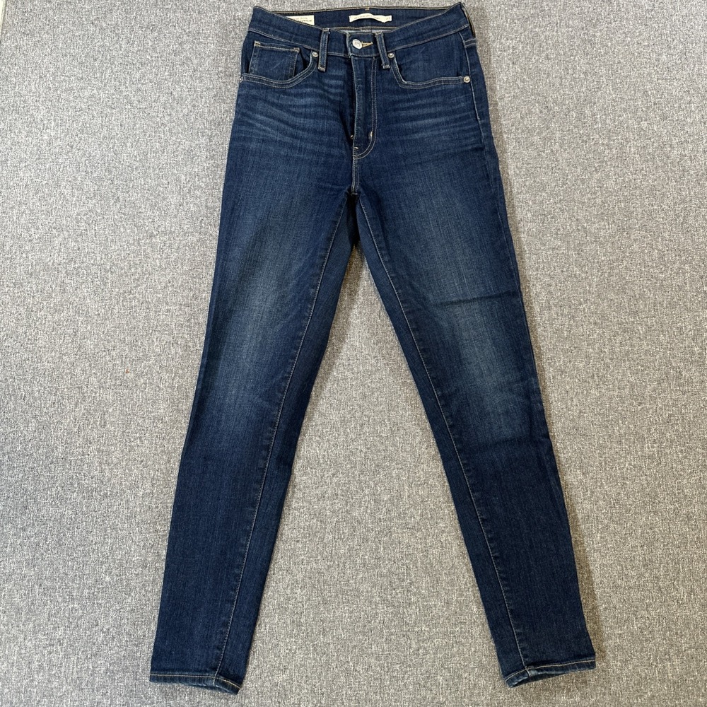 Levis Mile High Super Skinny Jeans Womens 27 Dark Wash Stretch Denim Skinny